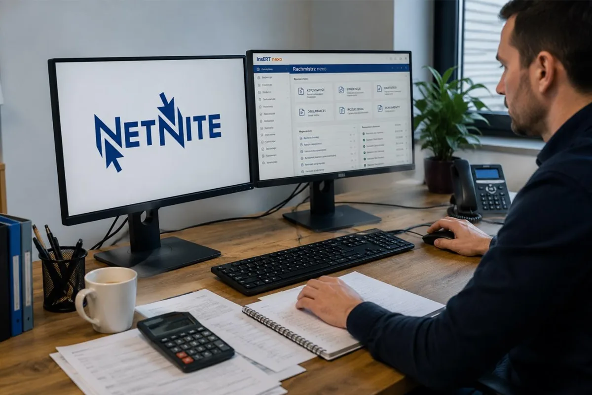 informatyk firmy netnite pomagający przy wdrożeniu programu księgowego